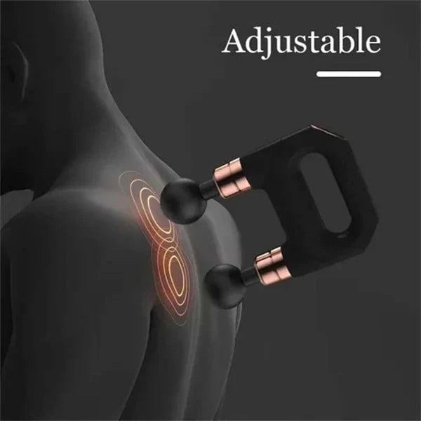 Rechargeable Massage Gun – 30W Percussion Massager with 4 Heads