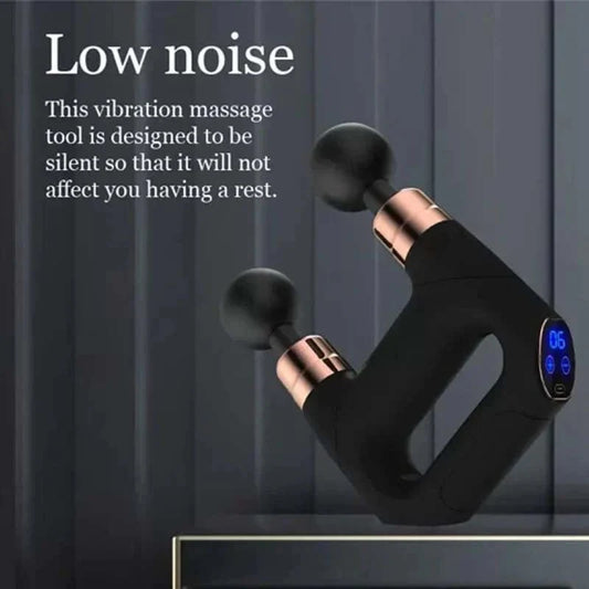 Rechargeable Massage Gun – 30W Percussion Massager with 4 Heads