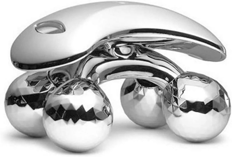 4D Handheld Body Massager – 4-Wheel Roller Massage Tool