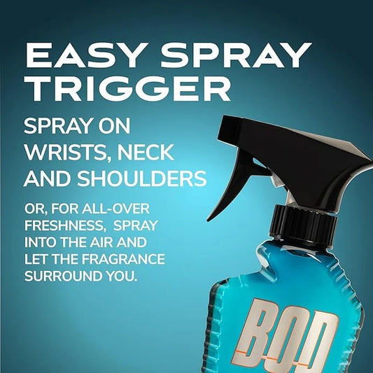 BOD man Blue Musk Body Spray for Men, 8 oz (236 mL)