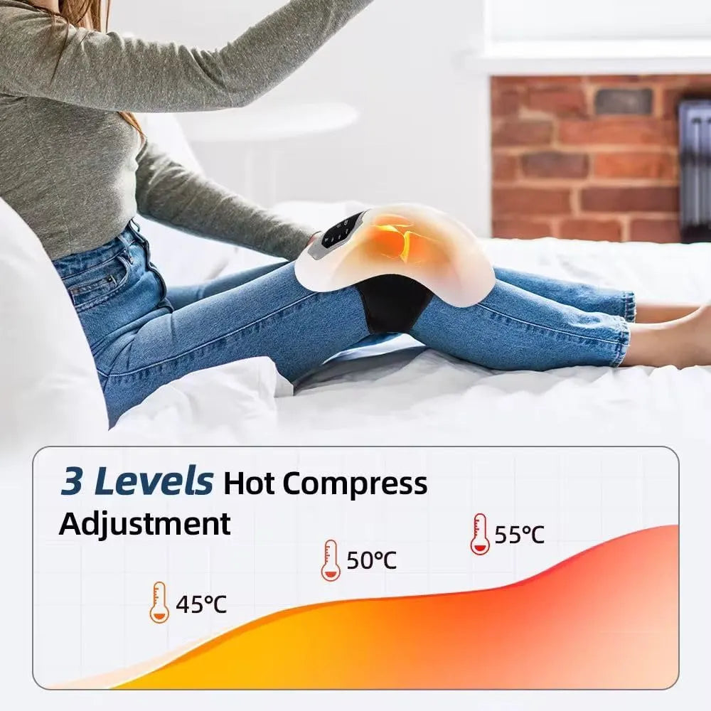 Premium Knee Massager with Heat, Cooling & Vibration – USB Rechargeable