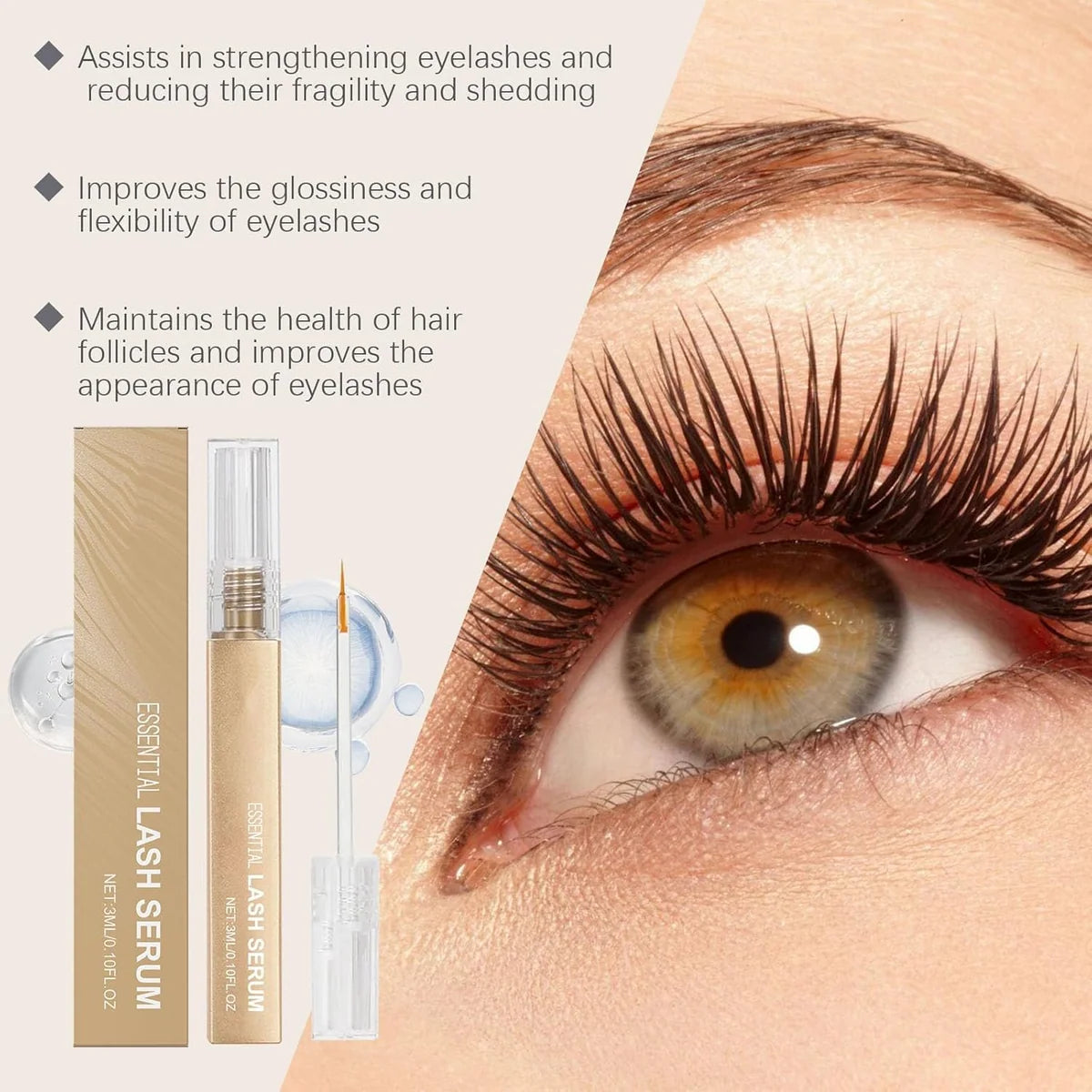 OUHOE Essential Lash Serum 3ml – Eyelash Conditioning & Care