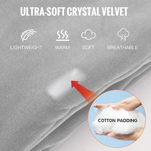 Graphene Heating Pad – Portable Washable Heat Therapy Pad, Gray