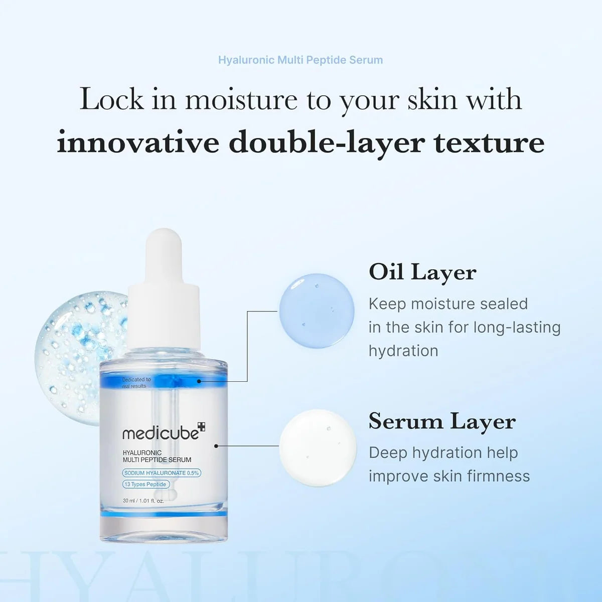 Medicube Hyaluronic Multi Peptide Serum 30ml – Hydrating Facial Serum
