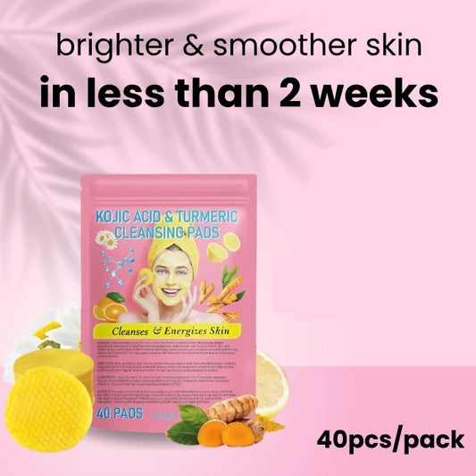 Turmeric Exfoliating Facial Pads – Deep Cleansing Skincare, 40 Pads