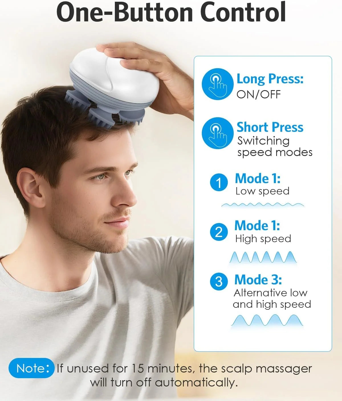 Smart Scalp Massager OSK-701 – Rotating Massage Heads