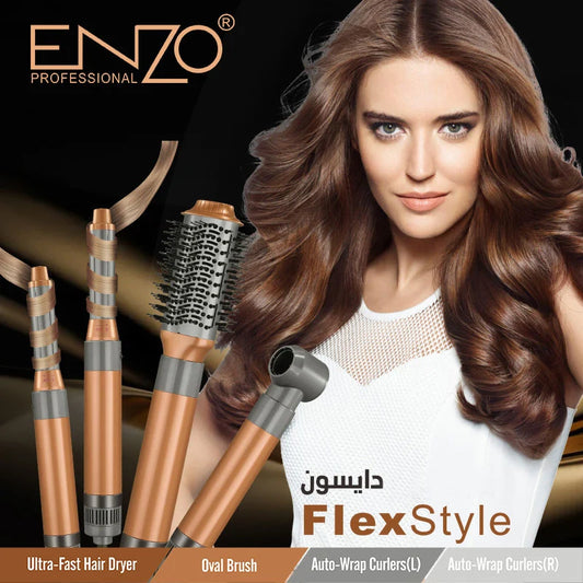 ENZO Professional FlexStyle Air Styler EN-4131 with Auto-Wrap Curlers