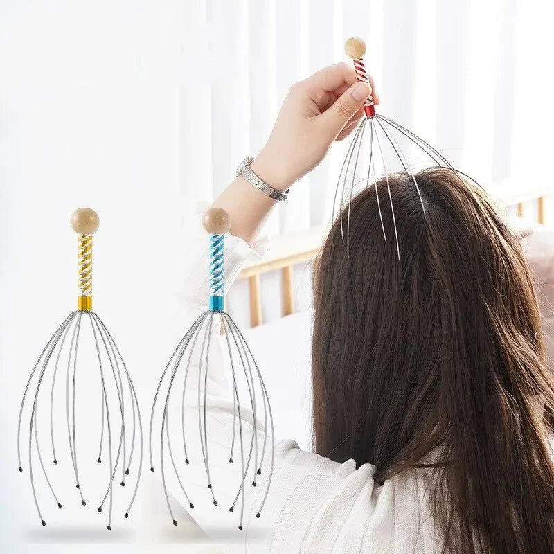 Manual Scalp Head Massager – Octopus Wire Head Massage Tool