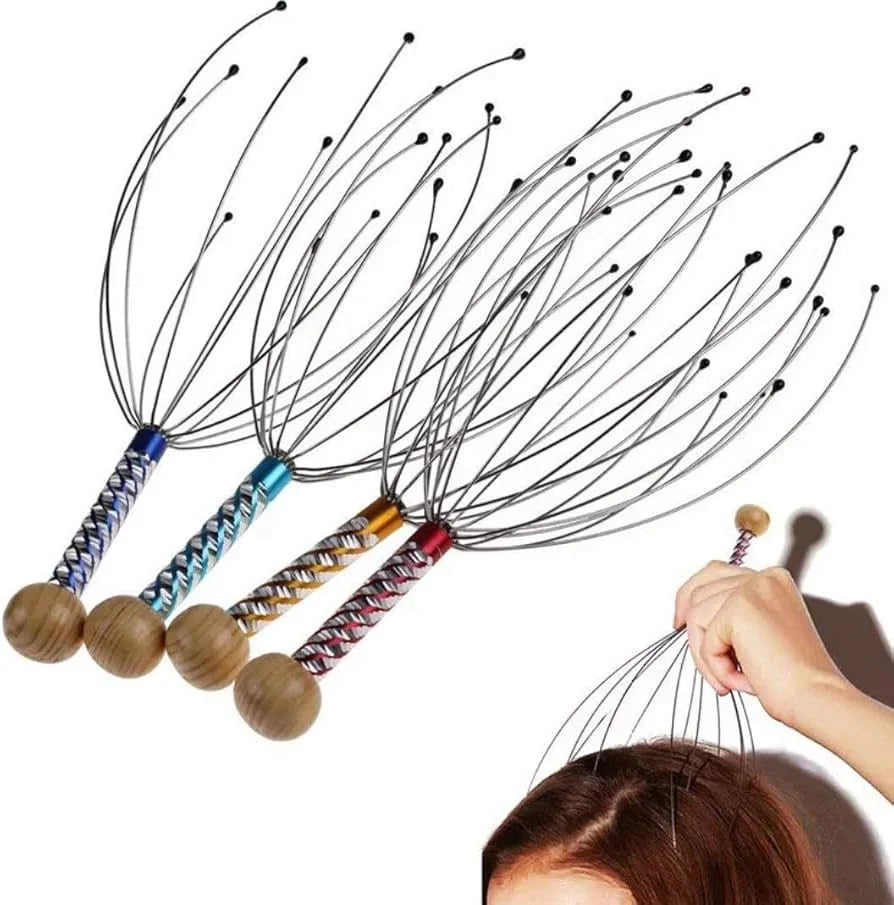 Manual Scalp Head Massager – Octopus Wire Head Massage Tool