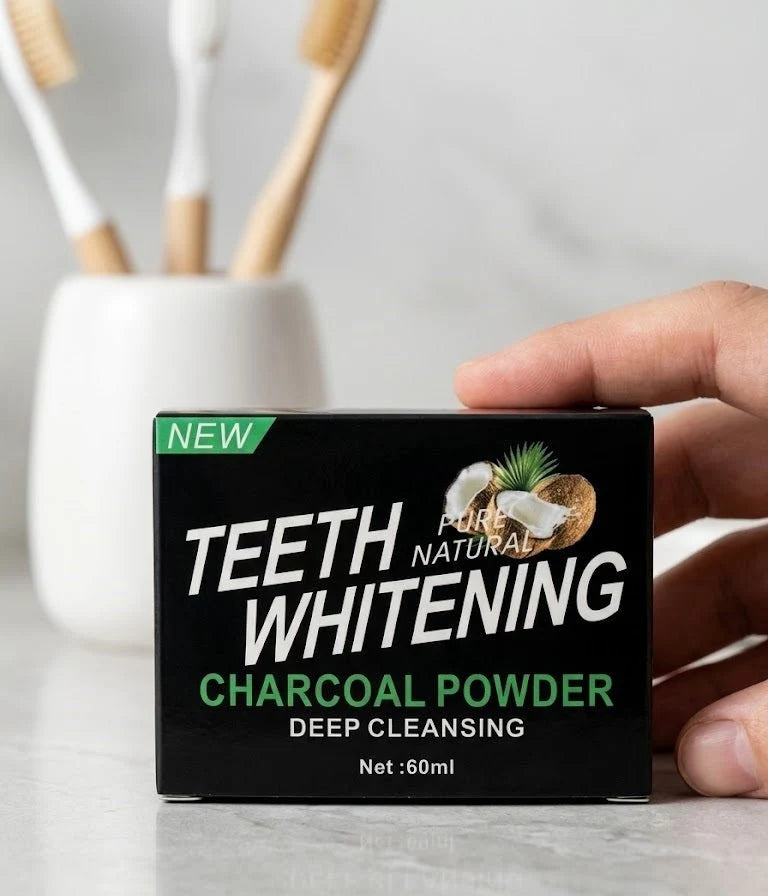 Activated Charcoal Teeth Cleaning Powder – 60ml Oral Care