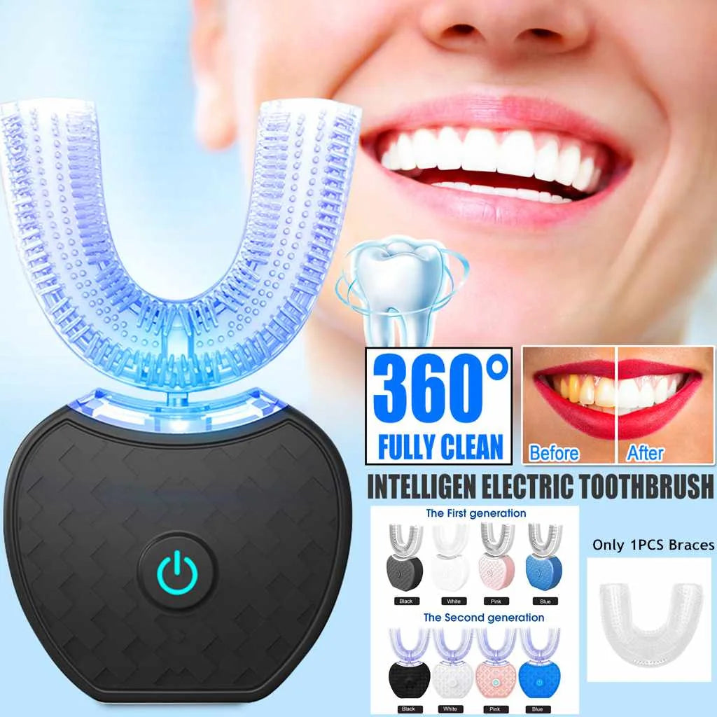 U-Shaped Automatic Electric Toothbrush – GX-958, USB Rechargeable, IPX7