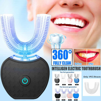 U-Shaped Automatic Electric Toothbrush – GX-958, USB Rechargeable, IPX7