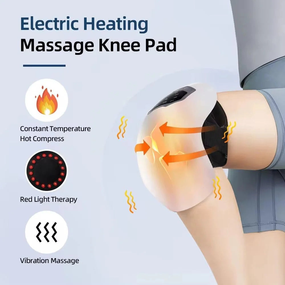 Premium Knee Massager with Heat, Cooling & Vibration – USB Rechargeable