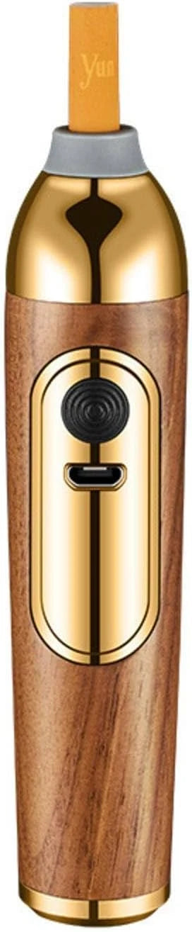 Premium Rechargeable Personal Massager – Wooden Design with Silicone Attachments