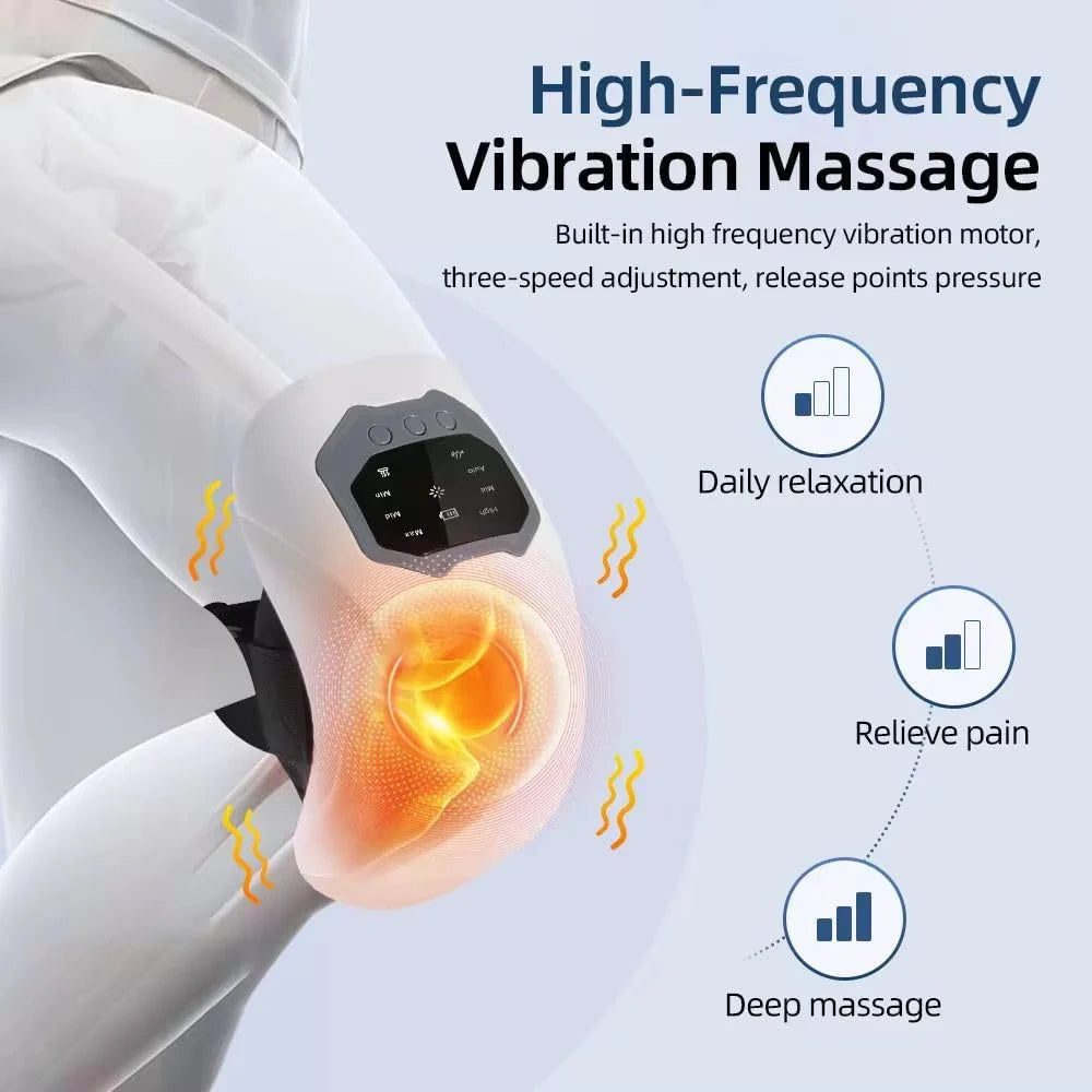 Premium Knee Massager with Heat, Cooling & Vibration – USB Rechargeable