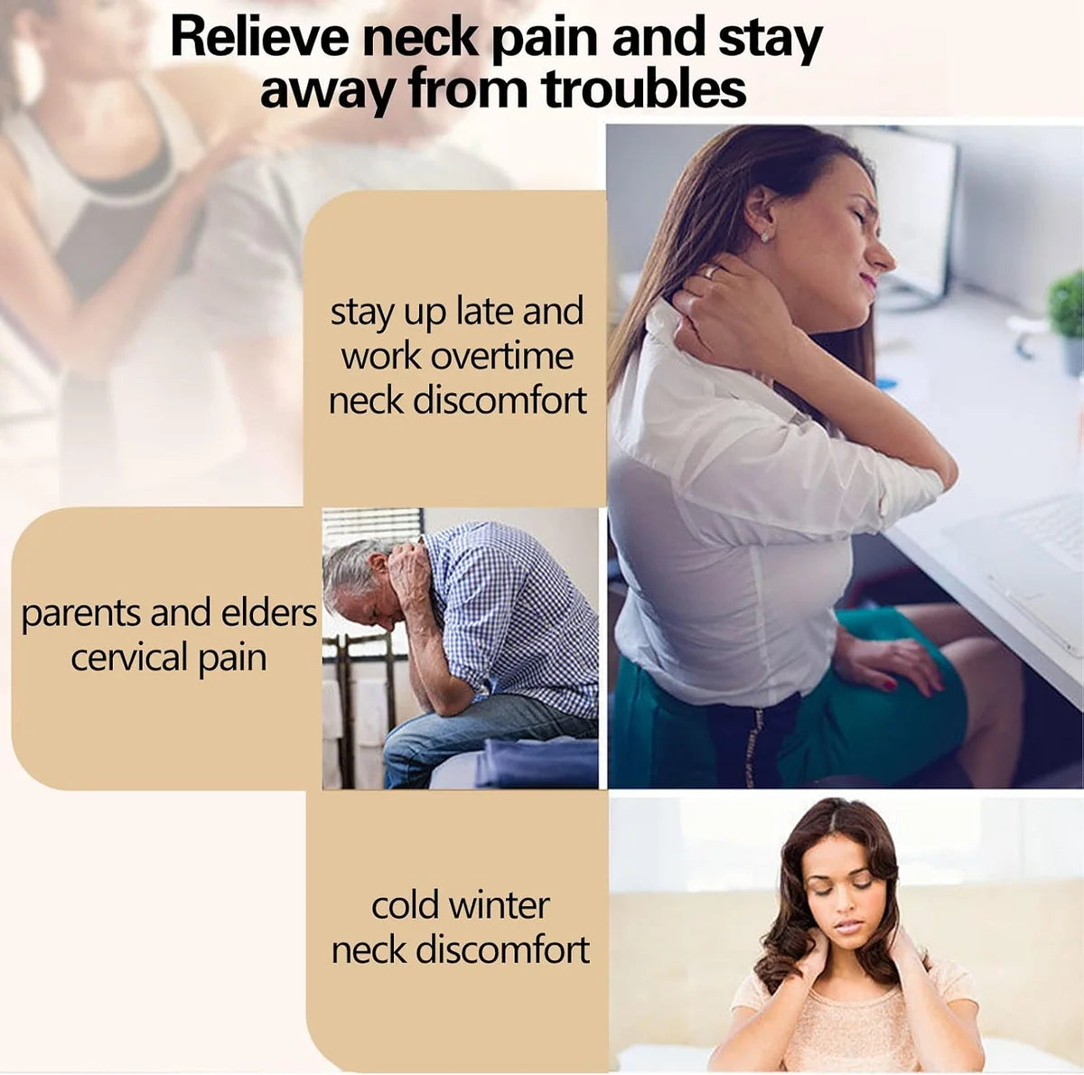 Self-Heating Neck Guard – Adjustable Neck Support Band with Heat
