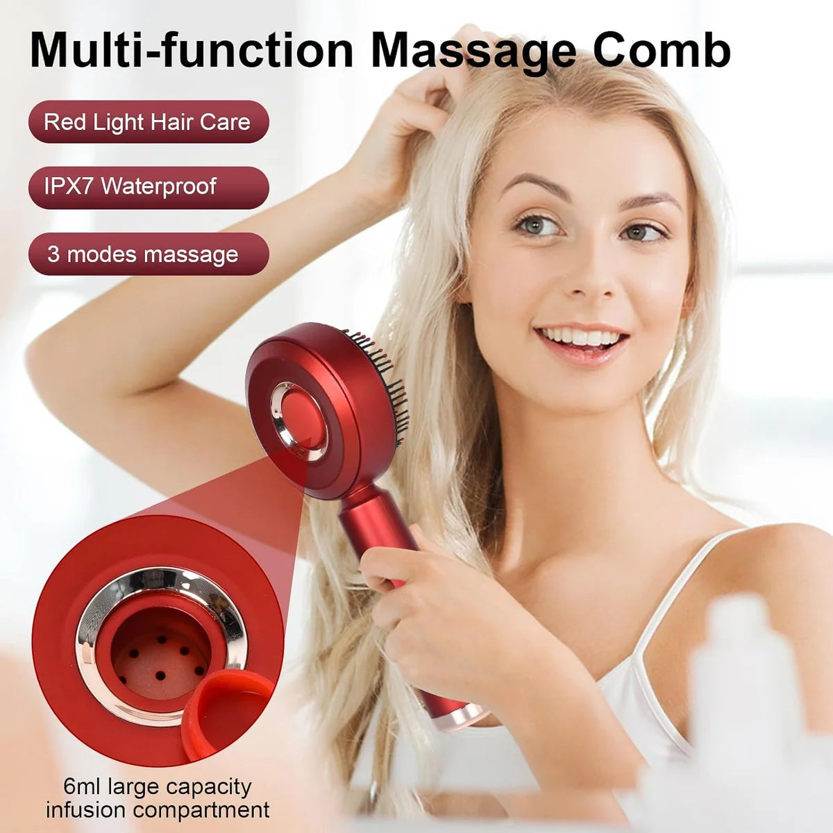 Electric Scalp Massage Comb – Handheld Scalp Care Massager