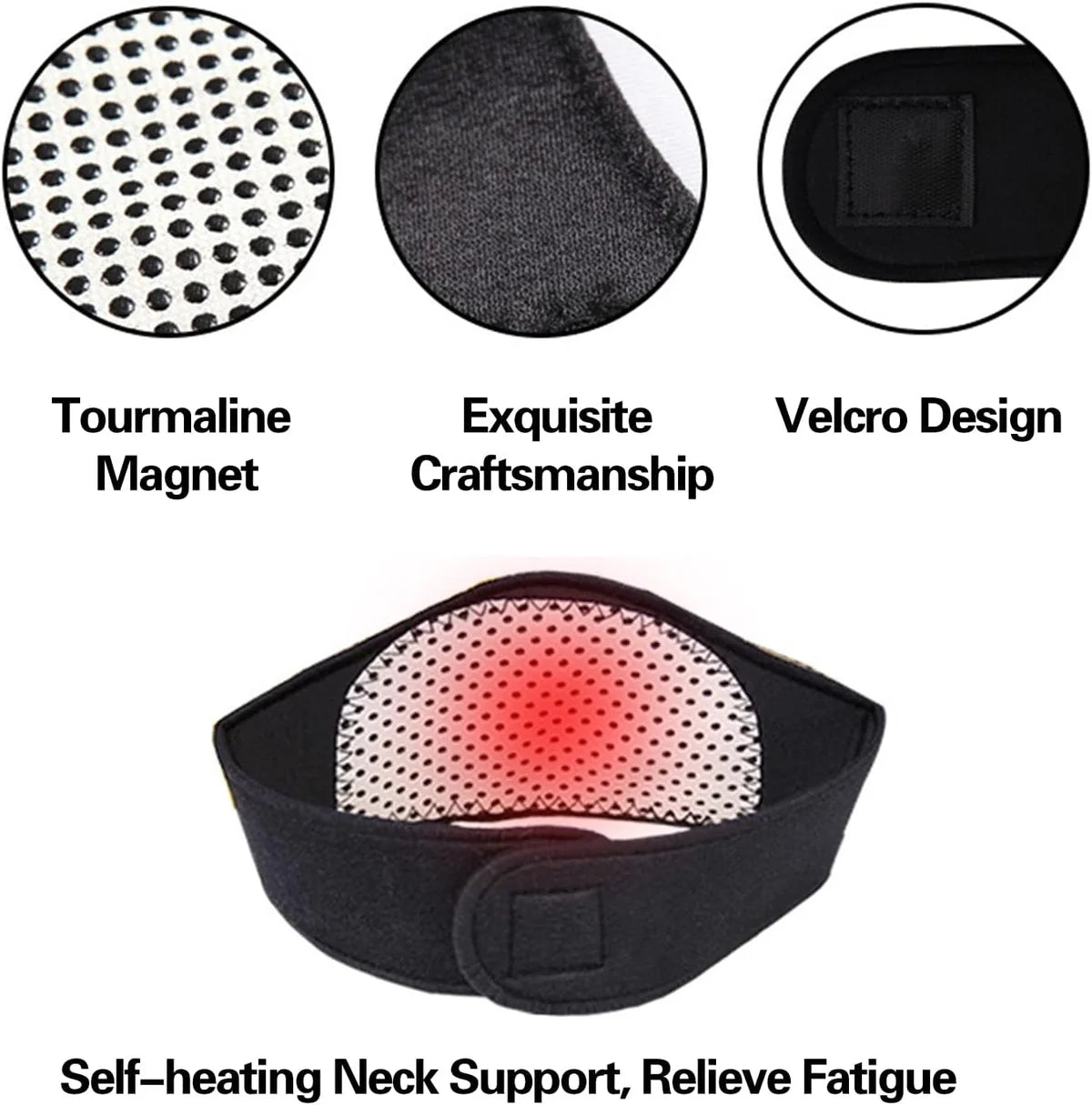 Self-Heating Neck Guard – Adjustable Neck Support Band with Heat