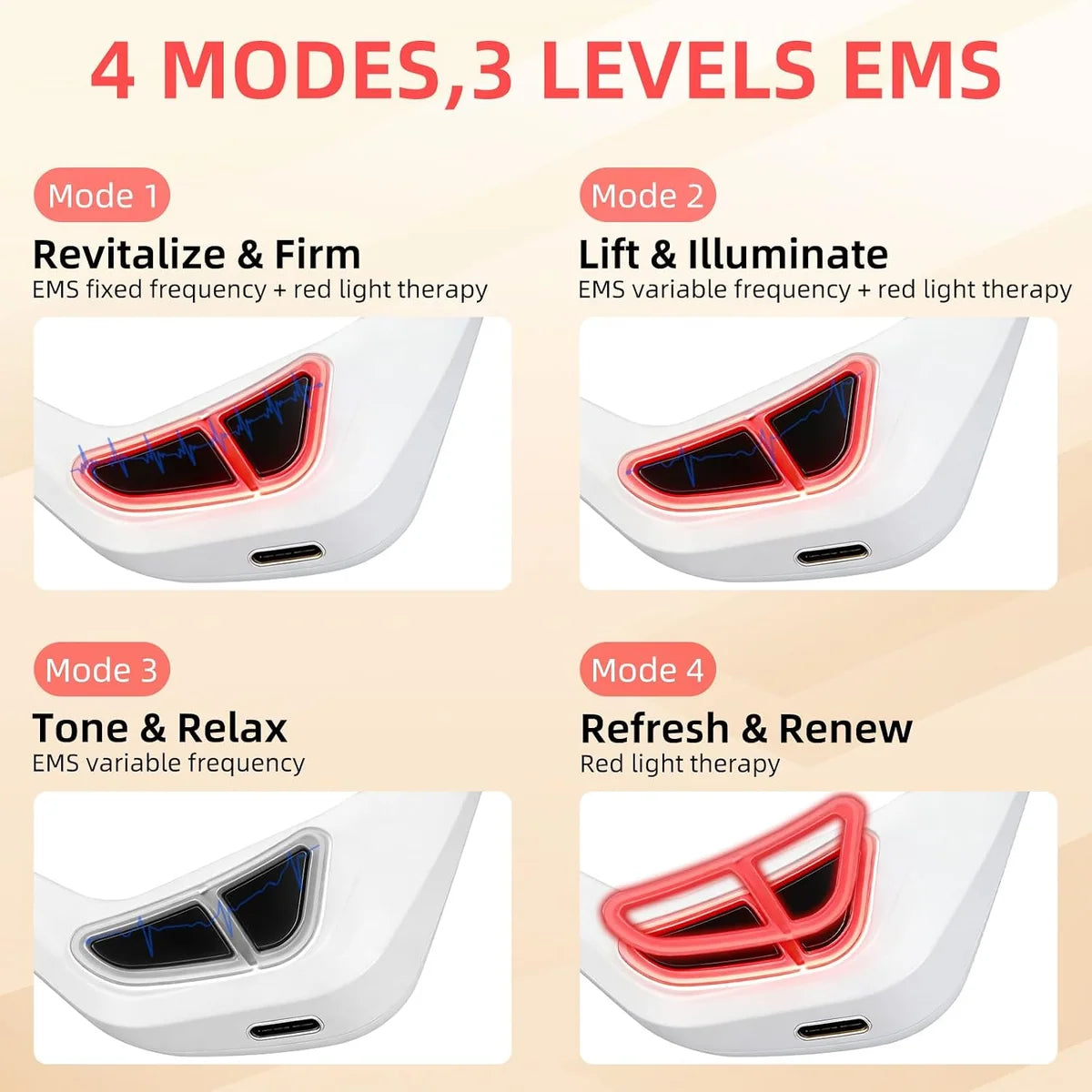 Smart Glasses Eye Massager – Minimalist White Eye Care Device