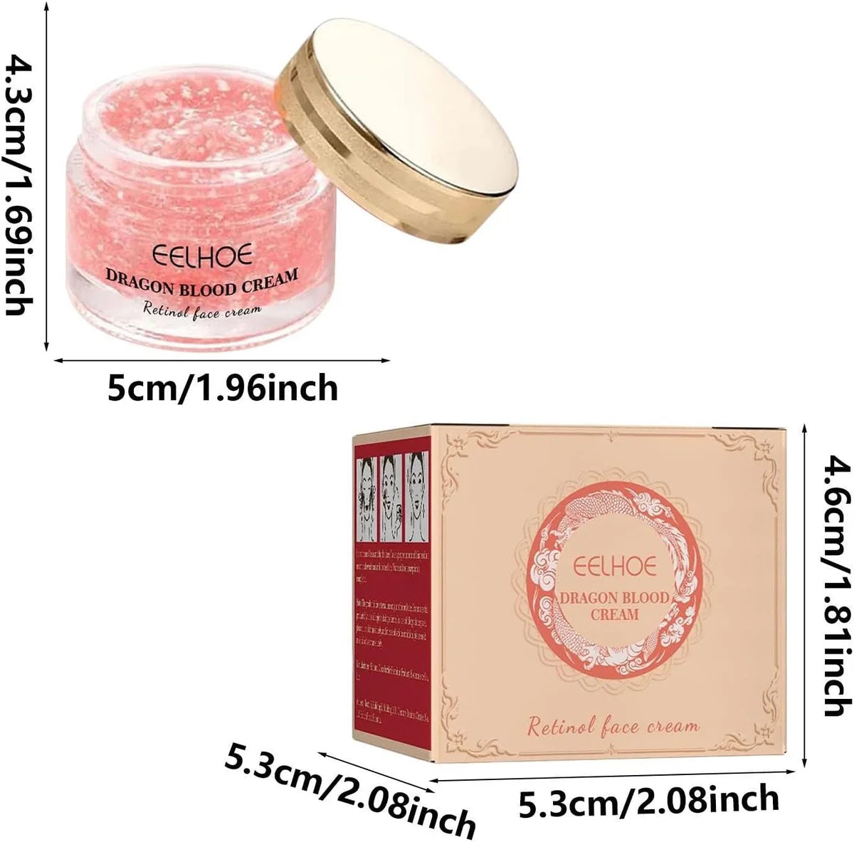 EELHOE Dragon Blood Face Cream with Retinol – Daily Facial Skincare