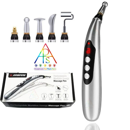 Electronic Acupressure Massage Pen DF-668 – Rechargeable with Digital Display