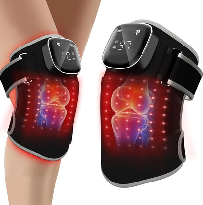 Heated Knee Massager – Rechargeable Vibration & Warm Compress Device