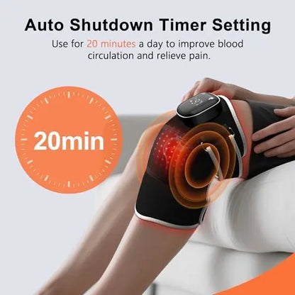 Heated Knee Massager – Rechargeable Vibration & Warm Compress Device