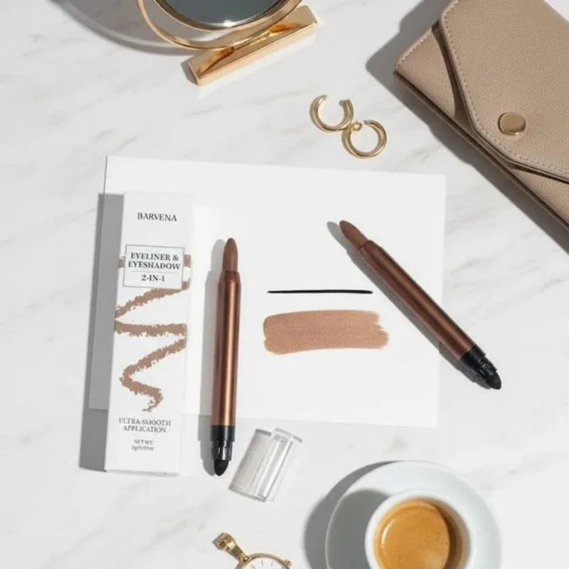 BARVENA 2-in-1 Eyeliner & Eyeshadow Stick – Creamy Eye Makeup