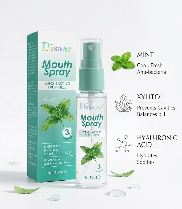 Disaar Mouth Freshener Spray 10ml – Lemon & Mint Breath Spray