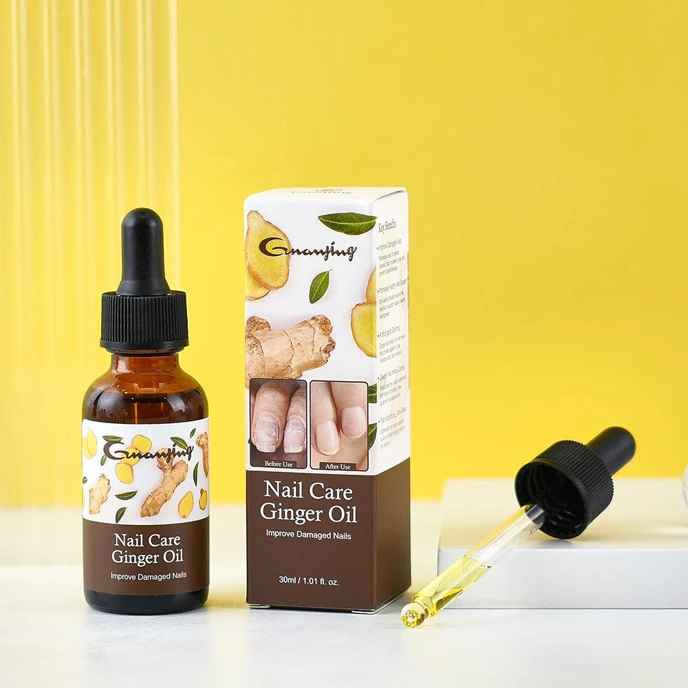 Guanjing Ginger Nail Care Oil 30ml – Nail & Cuticle Conditioning Oil