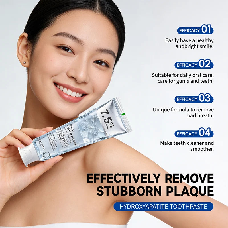 Nano-Hydroxyapatite Toothpaste 7.5% nHAP – Fluoride-Free, Peppermint, 120g
