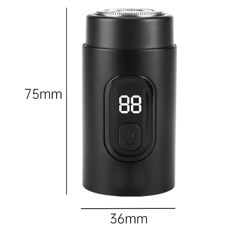 Digital Display Pocket Shaver – USB Type-C Rechargeable Electric Foil Shaver