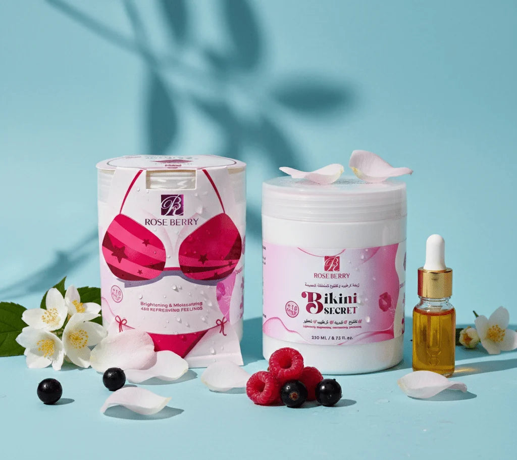 Rose Berry Bikini Secret Intimate Care Cream 250ml – Moisturizing & Freshening