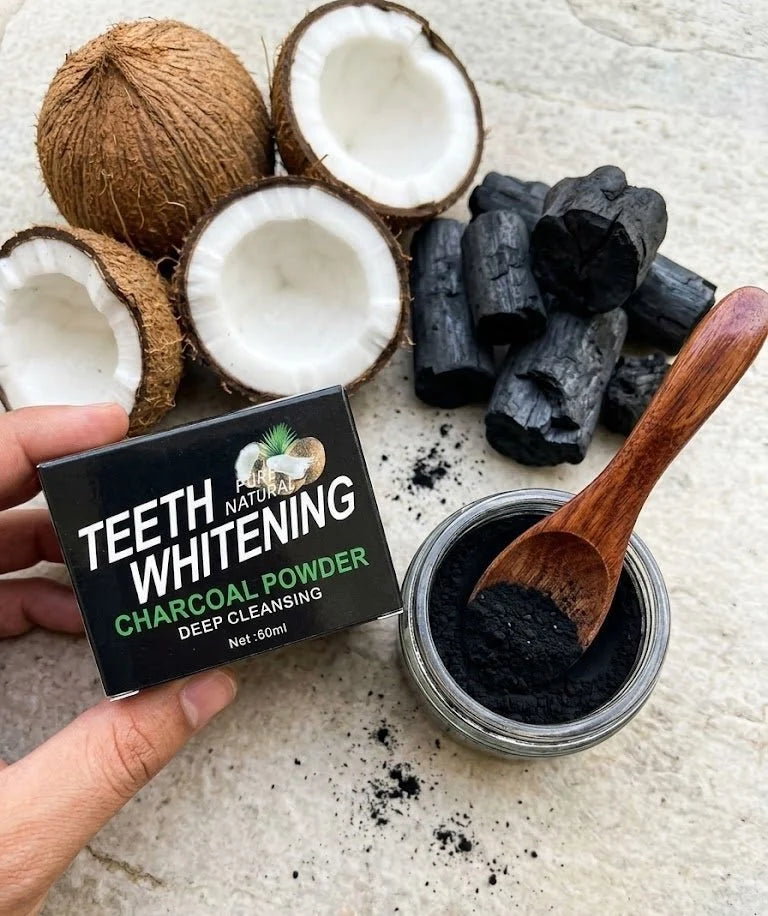 Activated Charcoal Teeth Cleaning Powder – 60ml Oral Care