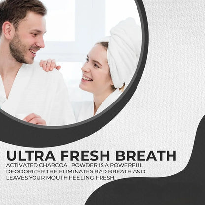 Activated Charcoal Teeth Cleaning Powder – 60ml Oral Care