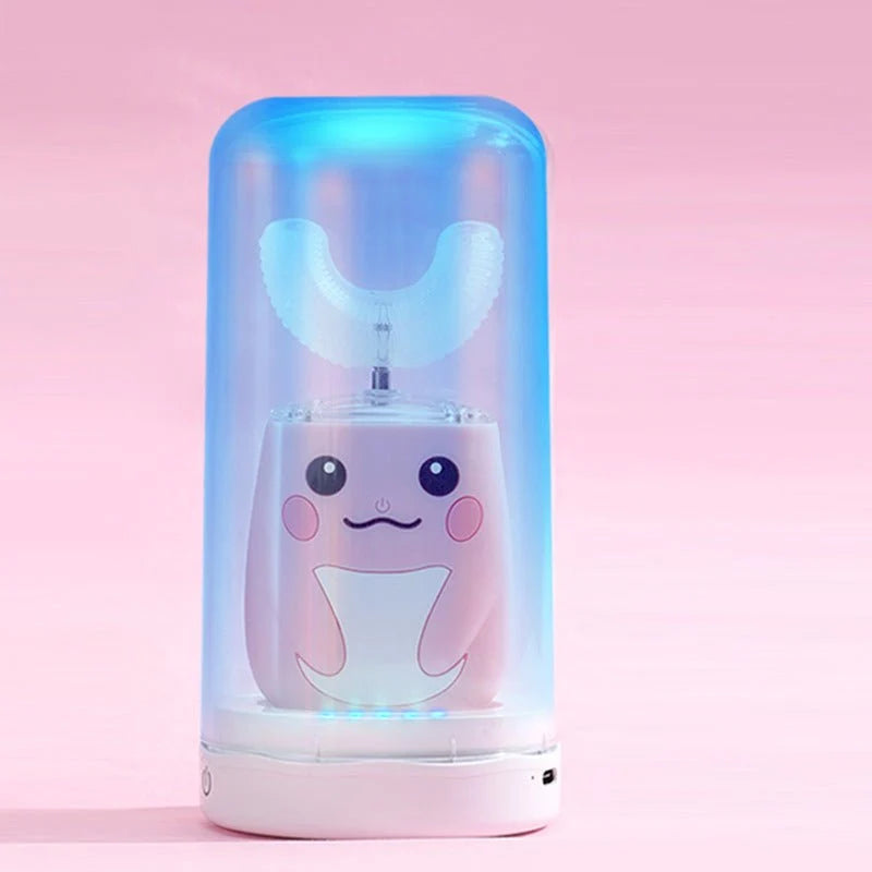 U-Shaped Electric Toothbrush for Kids & Adults – USB Powered Silicone Brush