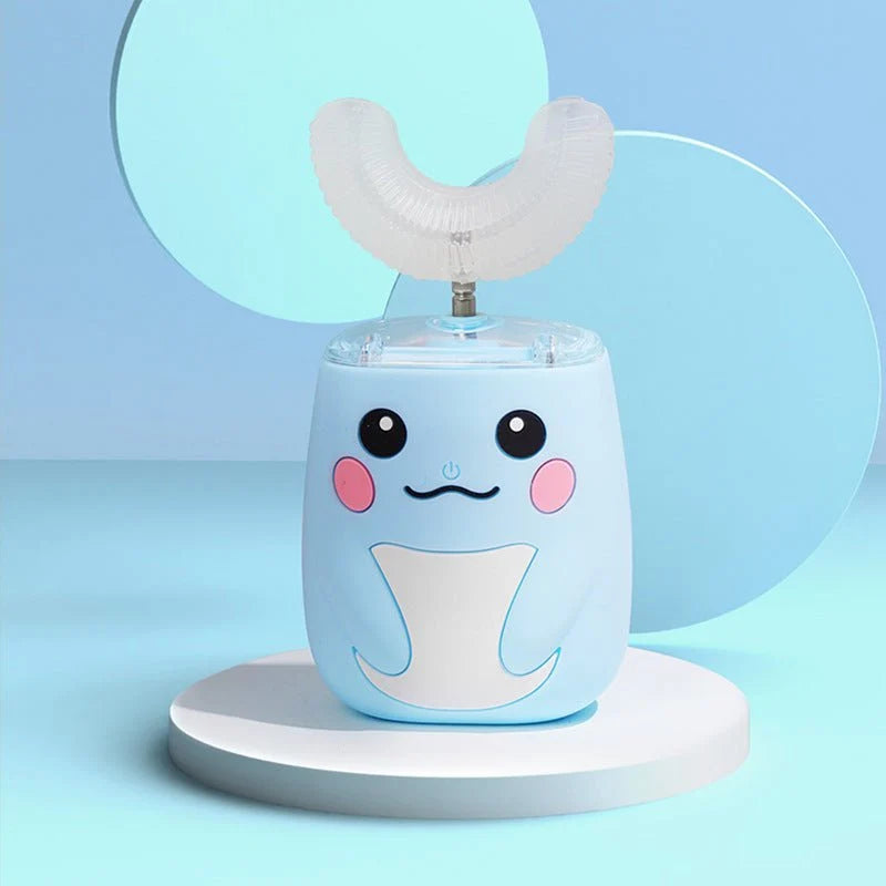 U-Shaped Electric Toothbrush for Kids & Adults – USB Powered Silicone Brush